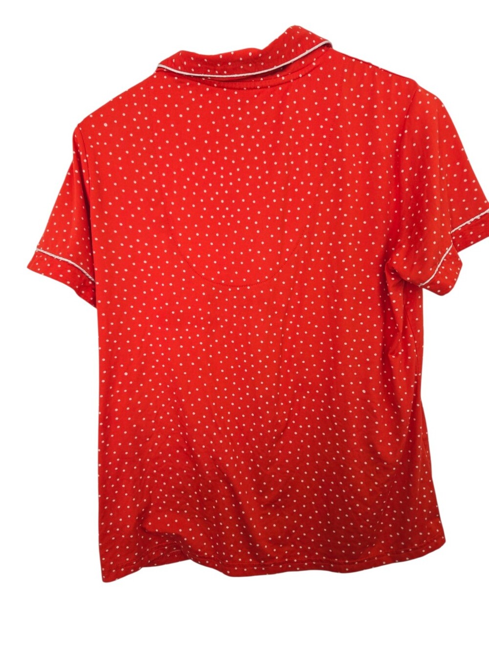 ❤️ White Mark Red Polka Dot Short Sleeve Pajama Set Size Large - Picture 5 of 6